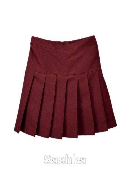 Спідниця для дівчинки Sashka бордова, розмір 116-146